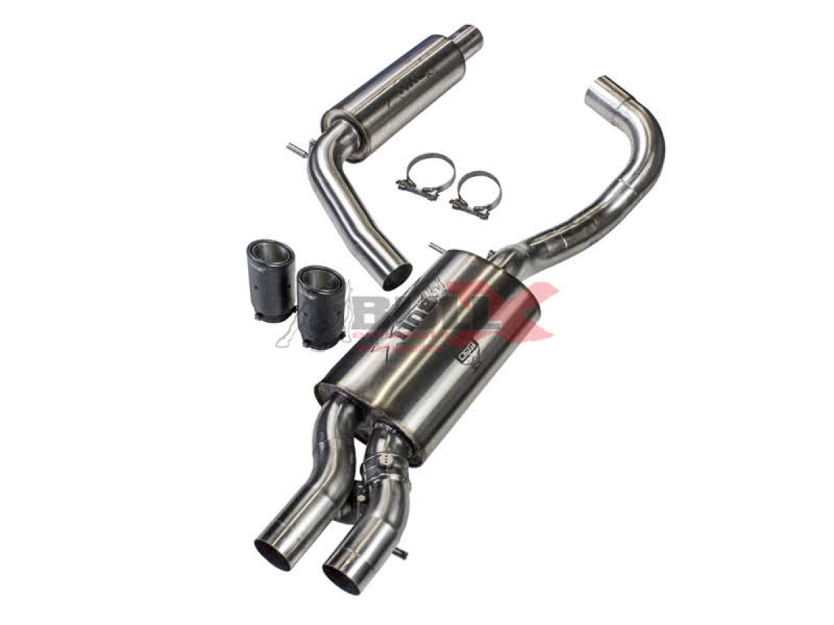 EGO-X Abgasanlage 2,75" für Audi A1/ VW Polo 6R+6C inkl. Polo WRC